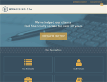 Tablet Screenshot of hungelingcpa.com